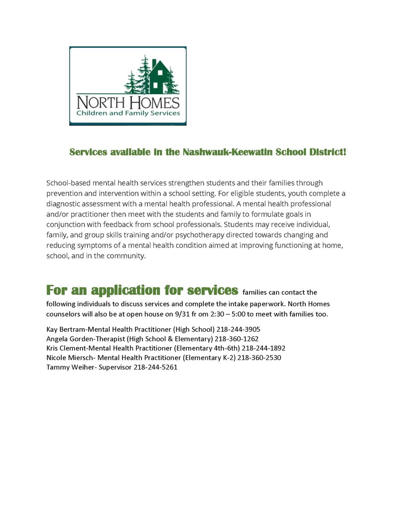 North Homes Services in our schools